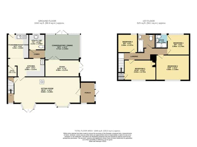 Floor plan | Marsh Cottage, Stockbridge