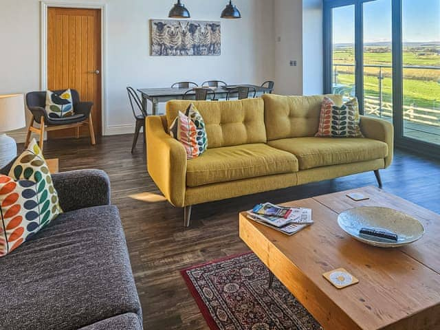 Lounge area with wood burner | The Barn, Bishop Auckland