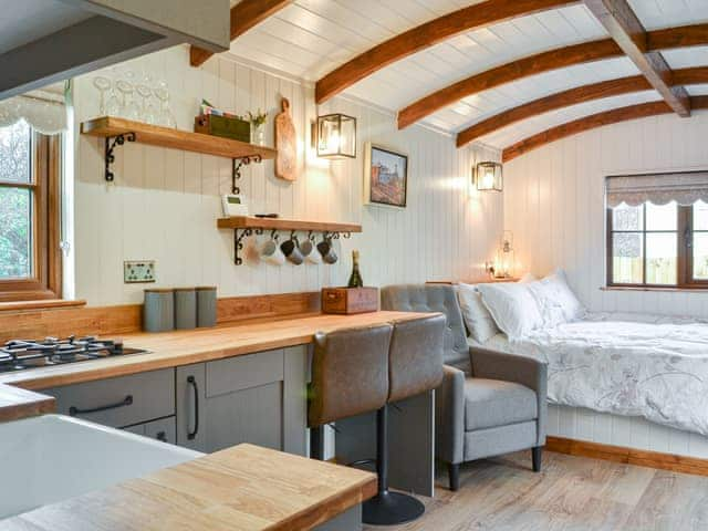 Open plan living space | Blue Bell - Martindale Shepherds Huts, Pocklington