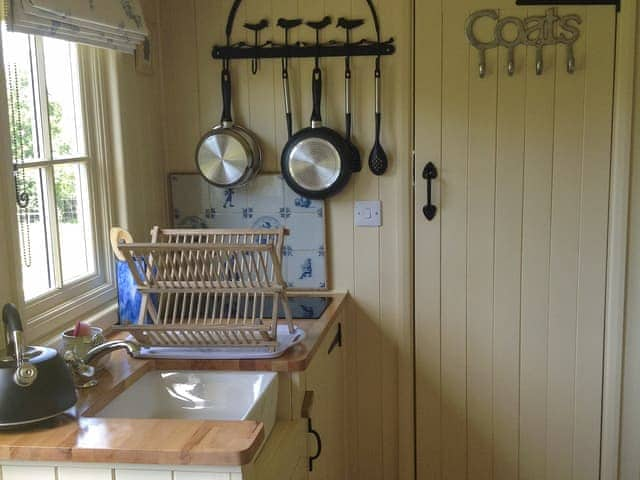 Kitchen area | Beeches Shepherd Hut, Harleston