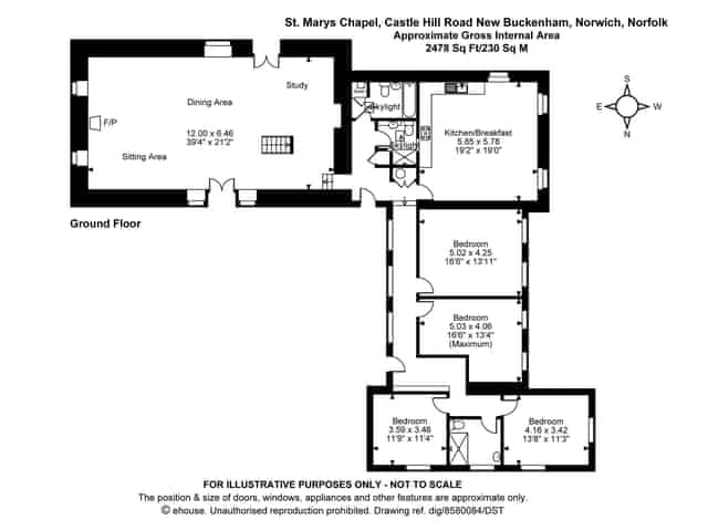 Floor plan | St Mary&rsquo;s Chapel, New Buckenham