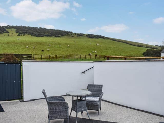 Sitting-out-area | Skiddaw View Cottage - Skiddaw View Farm Cottages, Cockermouth