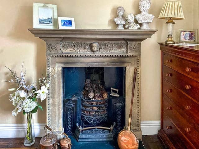 Original fireplace in master bedroom (1st floor) | Bradley Hall, Matlock