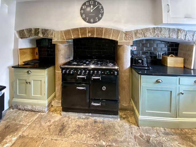 Kitchen with original flagstone floor | Bradley Hall, Matlock