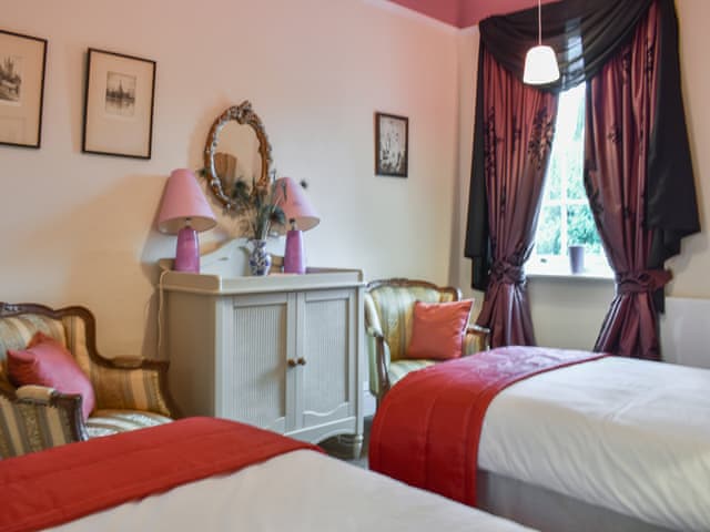 Twin bedroom | Calthwaite Hall West Wing, Calthwaite, near Penrith