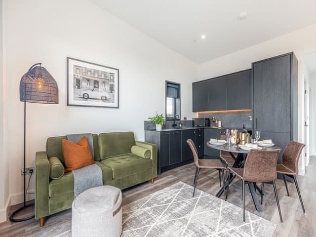 Open plan living space | Lodge Two - Ty Llwyd, Llangefni