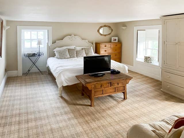 Master bedroom (2nd floor) with super king size bed | Bradley Hall, Matlock