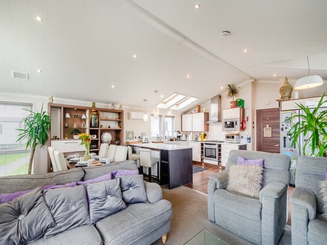 Open plan living space | Sea View Lodge, Crimdon, near Hartlepool