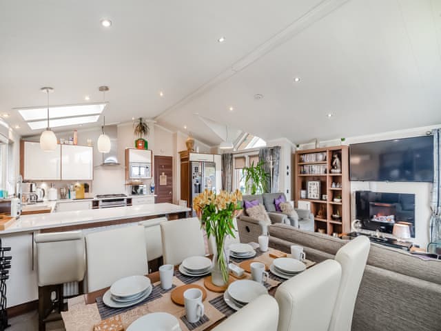 Open plan living space | Sea View Lodge, Crimdon, near Hartlepool