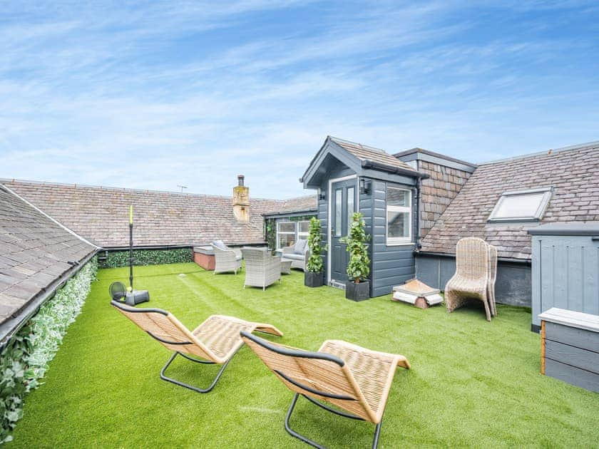 Outdoor area | Harbour View - Harbour Cottages, Dunure, near Ayr