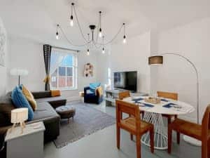 Open plan living space |  Apartment Three - Apartments in Gloucester Quays, Gloucester