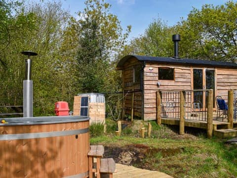 Hot tub | Bats About - Woodland Retreats, Millom