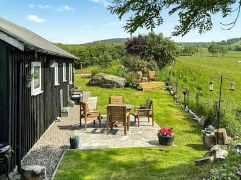 Garden and Patio | Lyon Lodge, Aberfeldy