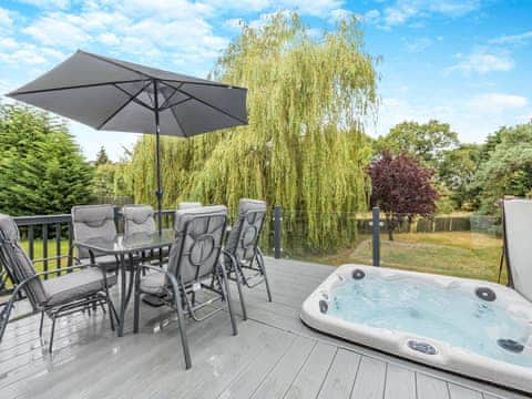 Hot tub | Orchard View Lodge, Edlington Moor