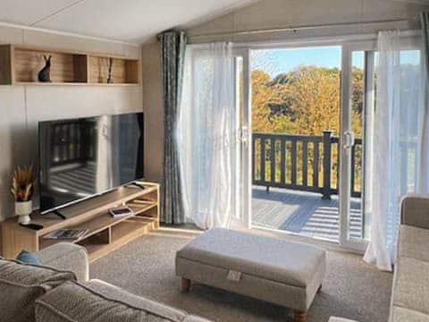 Living area | The Drey - Riverside Pods, Ashington, near Morpeth