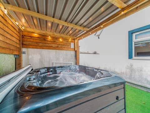 Enjoy stunning sea views from the private hot tub | 8 Military Drive - Military Drive, Portpatrick, near Stranraer