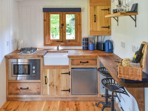 Kitchen | Keldholme Shepherds Hut Two - Keldholme Holidays, Keldholme, near Kirkbymoorsid