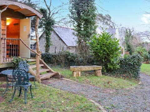 Exterior | Shepherds Hut One - Island Hut Retreats, Rhosmeirch, near Benllech