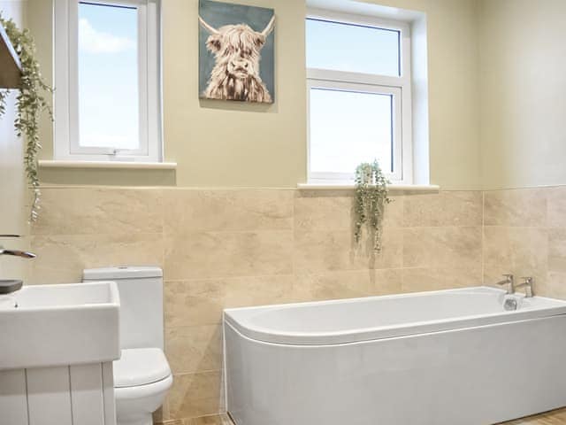 Bathroom | Lavender Cottage, Seahouses