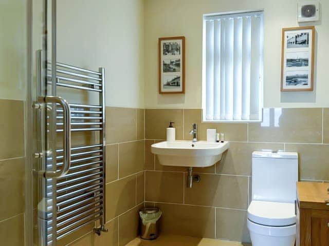 Downstairs shower room/toilet | The Court House - The Old Court House, Silloth