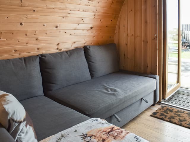 Attractive open-plan living space | Black Coombe - Moorside Glamping Pods, Corney, near Millom