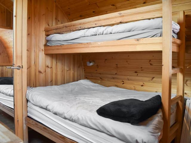 Bunk bedroom | Barn Scar - Moorside Glamping Pods, Corney, near Millom