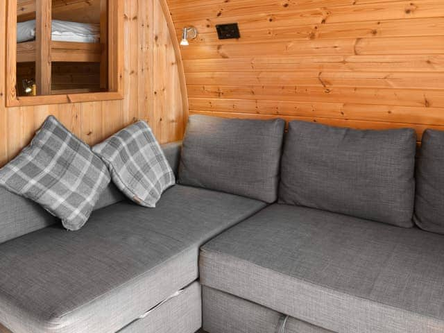 Attractive open-plan living space | Stainton - Moorside Glamping Pods, Corney, near Millom