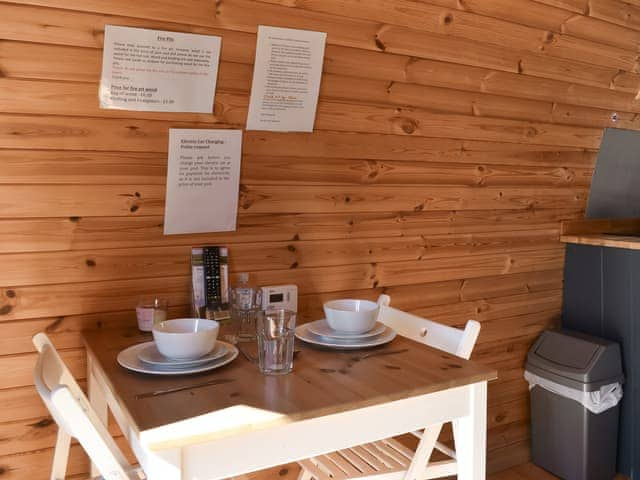 Convenient open-plan living space | Stainton - Moorside Glamping Pods, Corney, near Millom