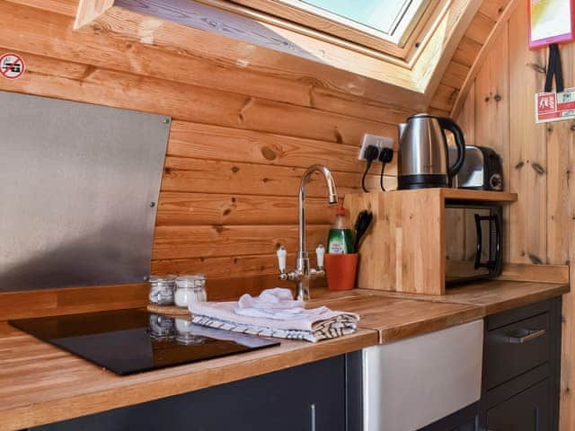 Attractive open-plan living space | Stainton - Moorside Glamping Pods, Corney, near Millom