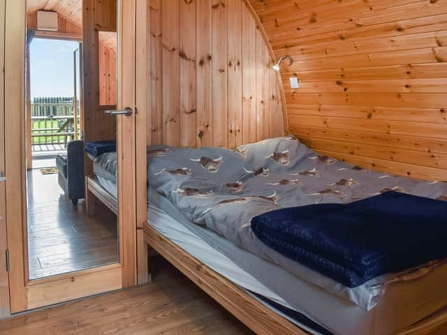 Double bed with a single bunk | Manx View - Moorside Glamping Pods, Corney, near Millom