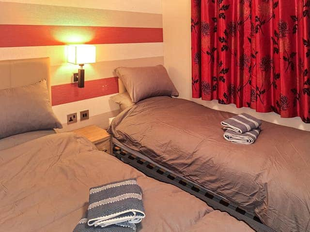 Twin bedroom | Forest View Holiday Park- Forrest Lodge - Forest View Holiday Park, Moota, near Cockermouth & North Lakes