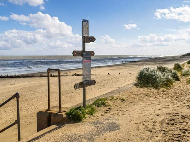 Beach 1 min walk from property | Starboard, Bacton