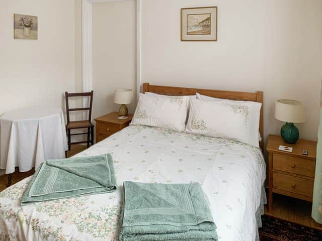 Comfortable and well-appointed double bedroom | Steephill Lodge, Ventnor