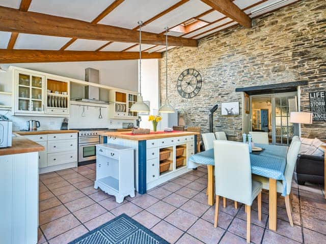 Kitchen/diner | The Old Farmhouse - Polean Farm Cottages, Pelynt, near Looe