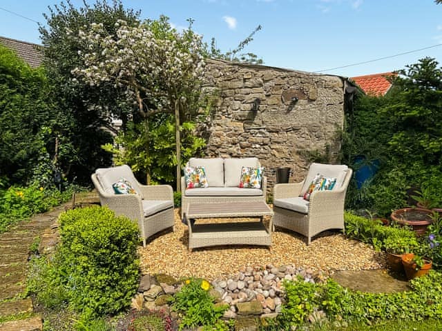 Sitting-out-area | Autumn Cottage, Gilling West, near Richmond