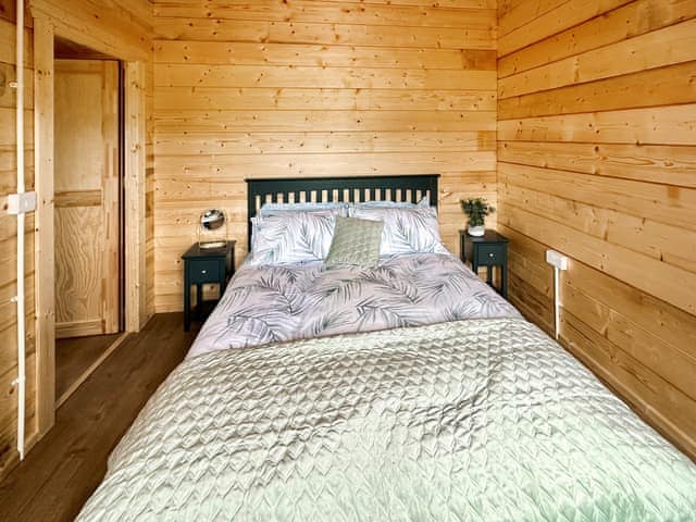 Double bedroom | Wind Hall Log Cabin, Seascale, near Gosforth and Wasdale