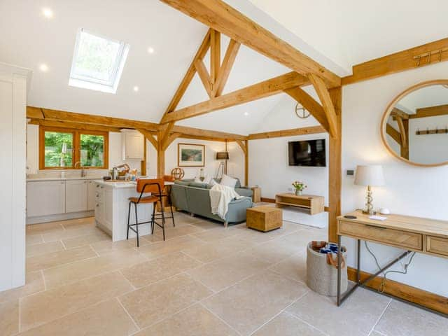 Open plan living space | Loxford Lodge - Loxley Park Lodges, Uttoxeter