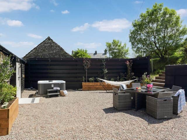 Private south facing outdoor area | The Byre - Barn Escapes, Ilfracombe