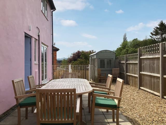 Sitting-out-area | Woodbrook Cottage, Bothenhampton, near Bridport