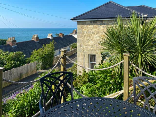 Sitting-out-area | Seaport Cottage, Ventnor