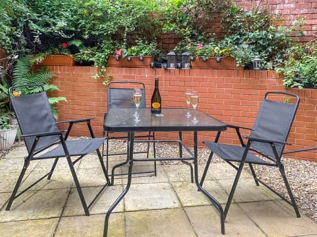 Outdoor eating area | Blenheim Park House, Minehead