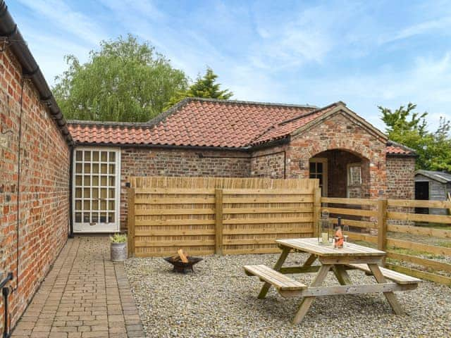 Outdoor area | The Granary - Hazel Hill Retreats, Blackwoods, near Easingwold