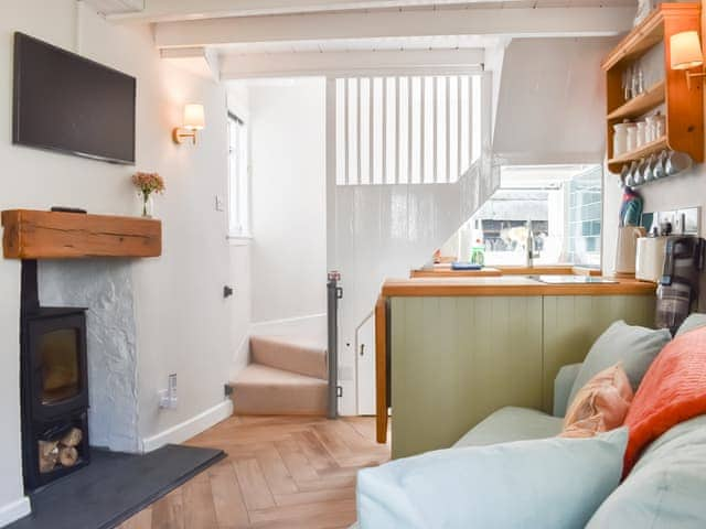 Open plan living space | The Wee Cottage, Polperro