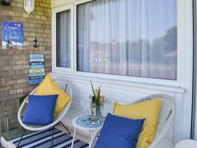 Sitting-out-area | Escape to the Chalet, Kessingland, near Lowestoft