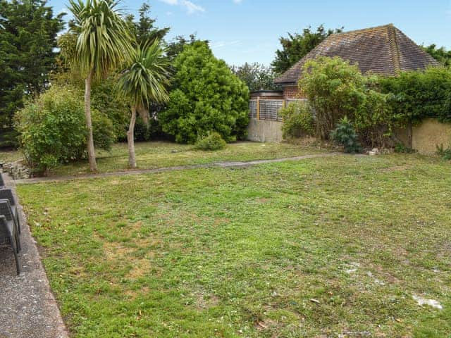 Patio | Sea View Cottage, Greatstone, New Romney