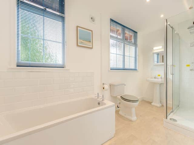 Bathroom | Levans Cottage - Meathop Fell Caravan Club Apartments and Cottage, Meathop, near Grange-over-Sands