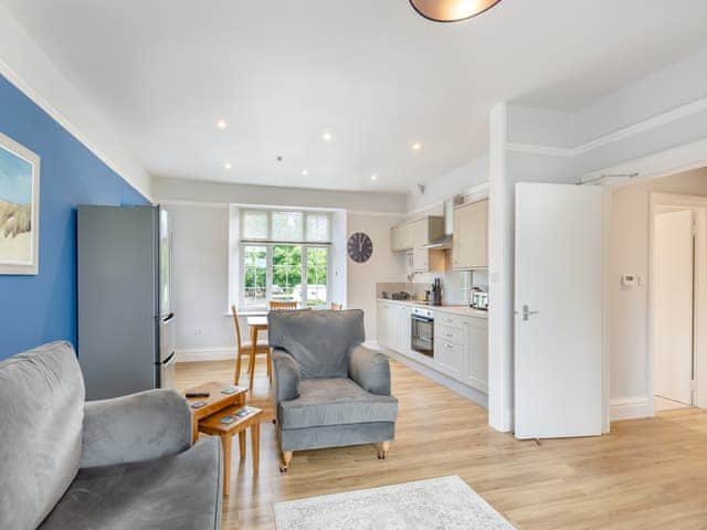 Open plan living space | Kent View Apartment - Meathop Fell Caravan Club Apartments and Cottage, Meathop, near Grange-over-Sands