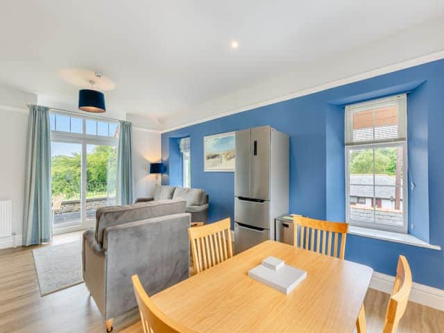 Dining Area | Kent View Apartment - Meathop Fell Caravan Club Apartments and Cottage, Meathop, near Grange-over-Sands