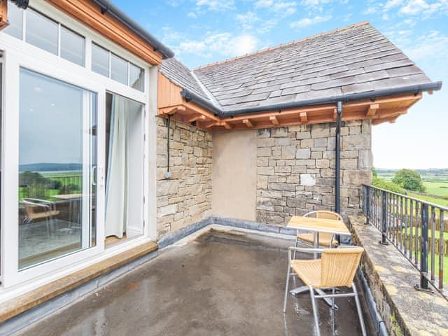 Balcony | Kent View Apartment - Meathop Fell Caravan Club Apartments and Cottage, Meathop, near Grange-over-Sands