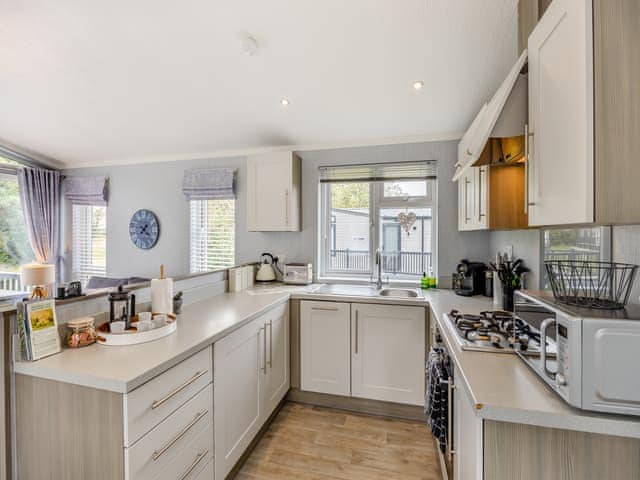 Kitchen area | Orchard View Lodge, Edlington Moor